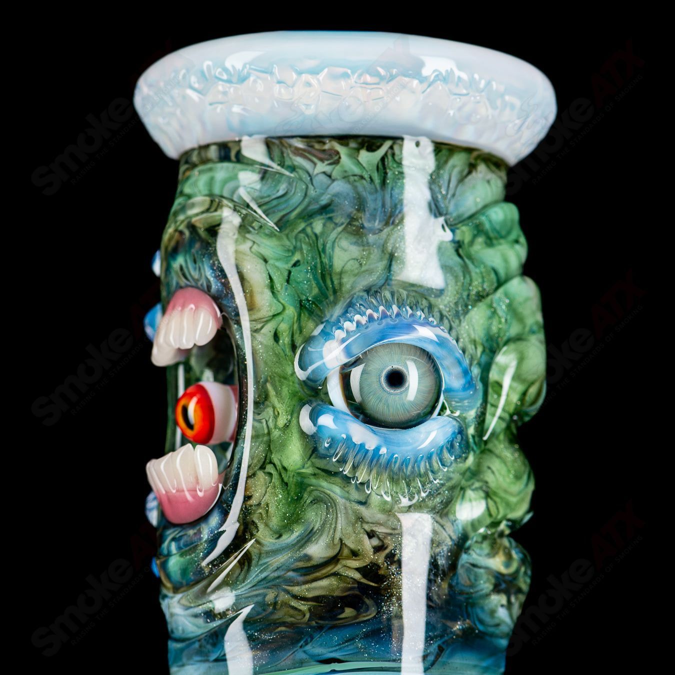 SoL-45 Lace Sphere & Dry Catcher Set by Salt x SoL Glassworks - Smoke ATX 