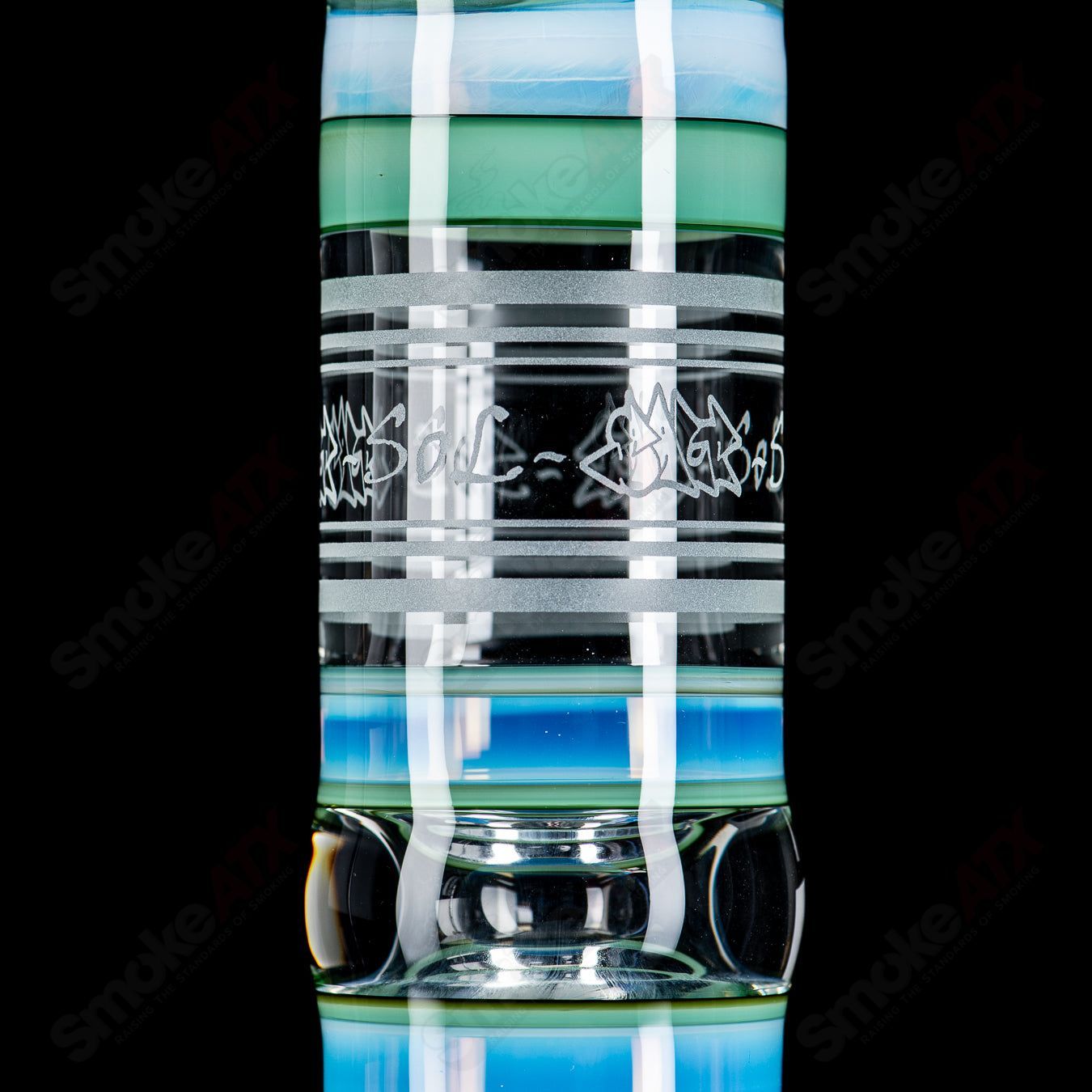 SoL-45 Lace Sphere & Dry Catcher Set by Salt x SoL Glassworks - Smoke ATX 