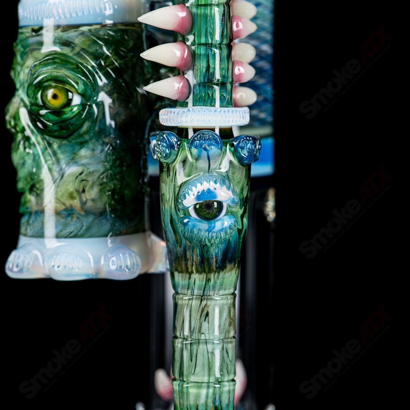 SoL-45 Lace Sphere & Dry Catcher Set by Salt x SoL Glassworks - Smoke ATX 