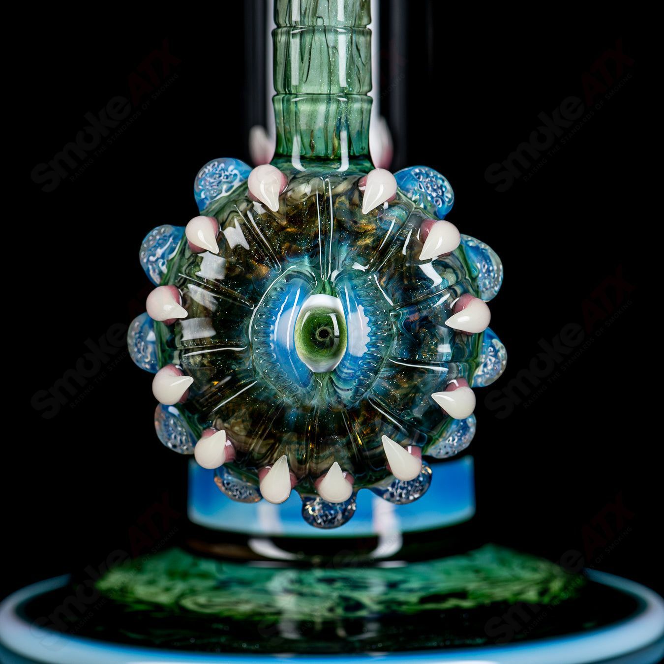 SoL-45 Lace Sphere & Dry Catcher Set by Salt x SoL Glassworks - Smoke ATX 