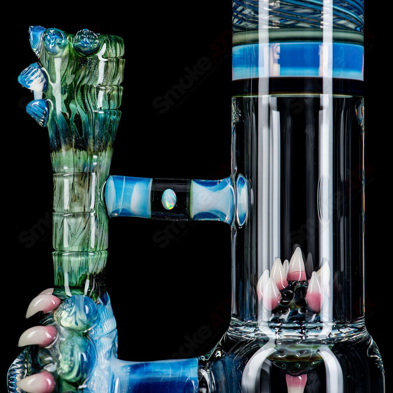 SoL-45 Lace Sphere & Dry Catcher Set by Salt x SoL Glassworks - Smoke ATX 
