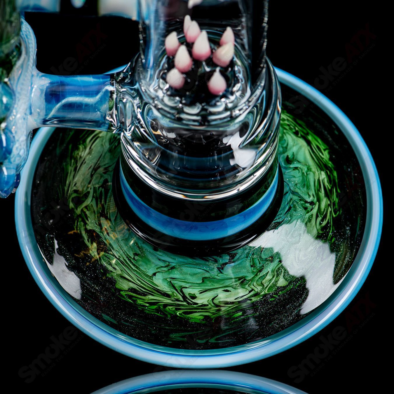 SoL-45 Lace Sphere & Dry Catcher Set by Salt x SoL Glassworks - Smoke ATX 