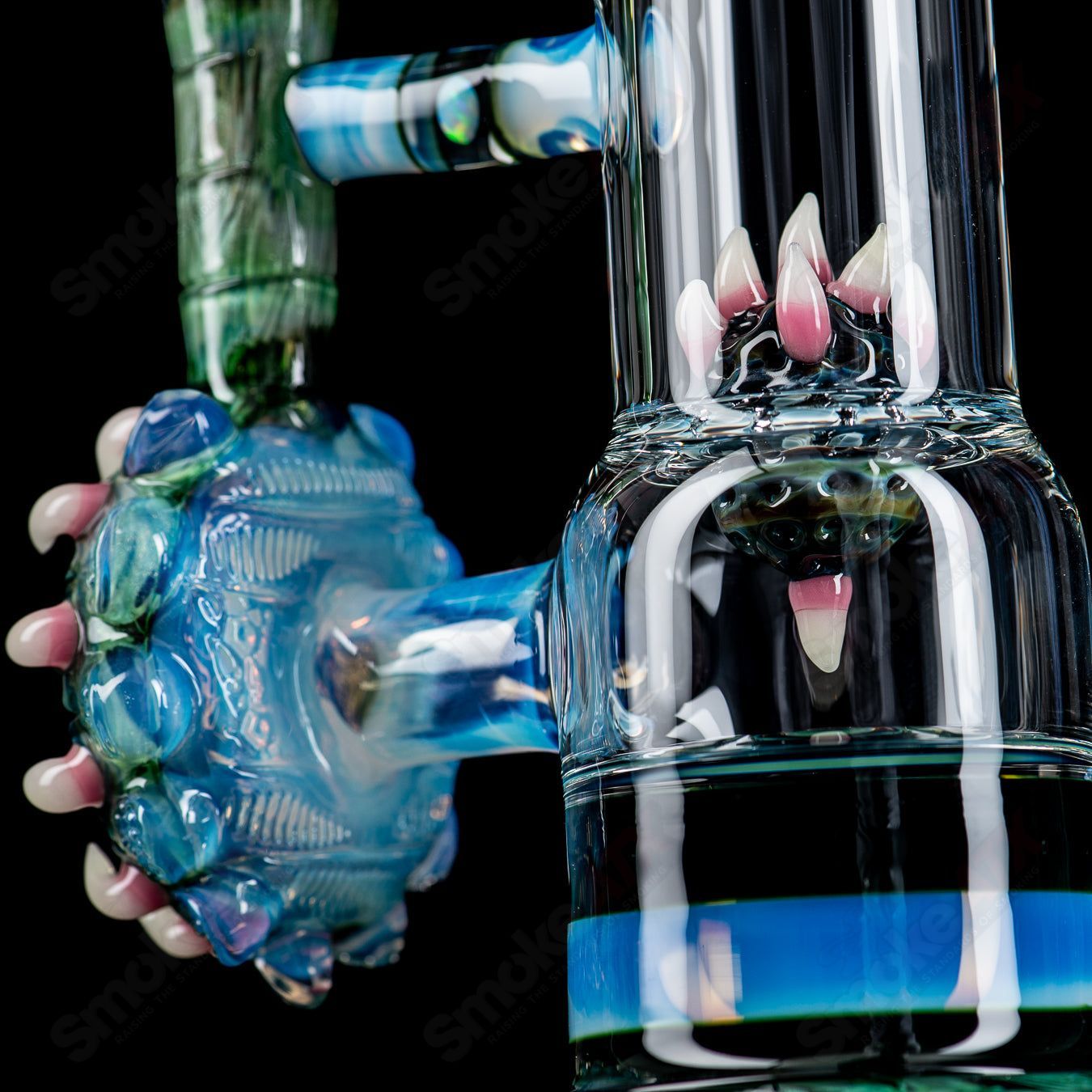SoL-45 Lace Sphere & Dry Catcher Set by Salt x SoL Glassworks - Smoke ATX 