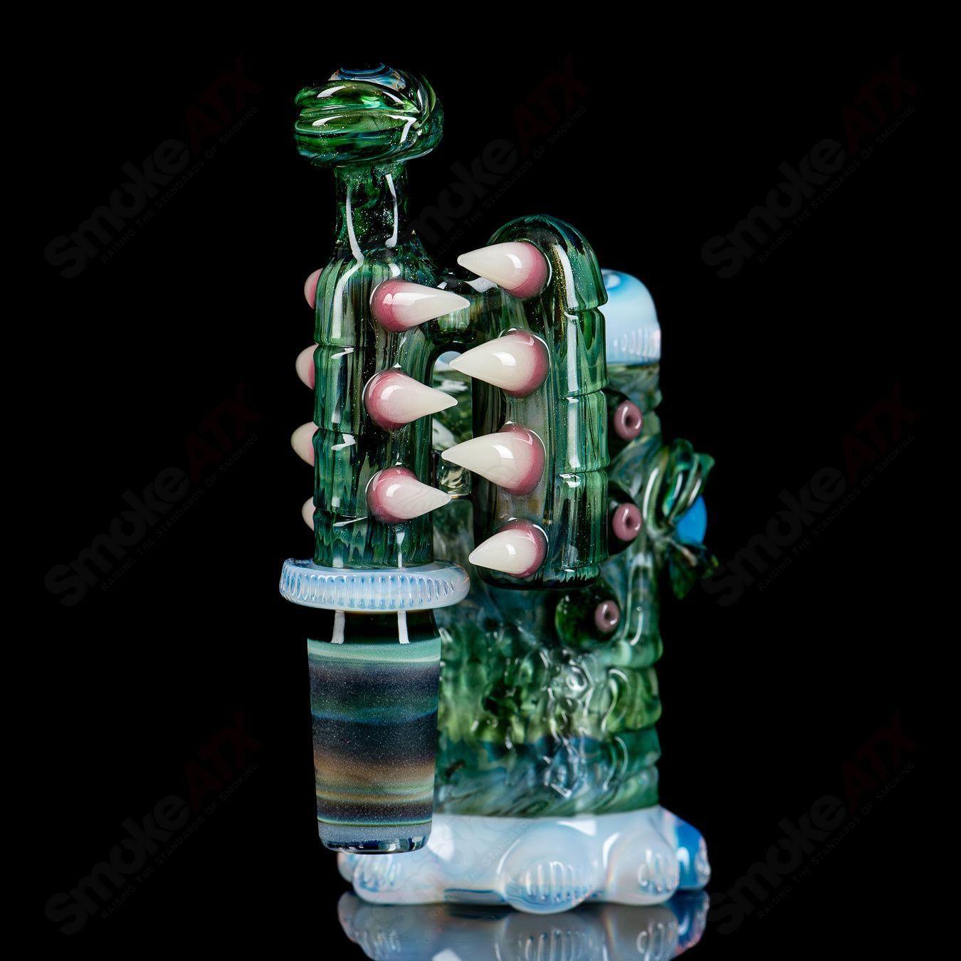 SoL-45 Lace Sphere & Dry Catcher Set by Salt x SoL Glassworks - Smoke ATX 
