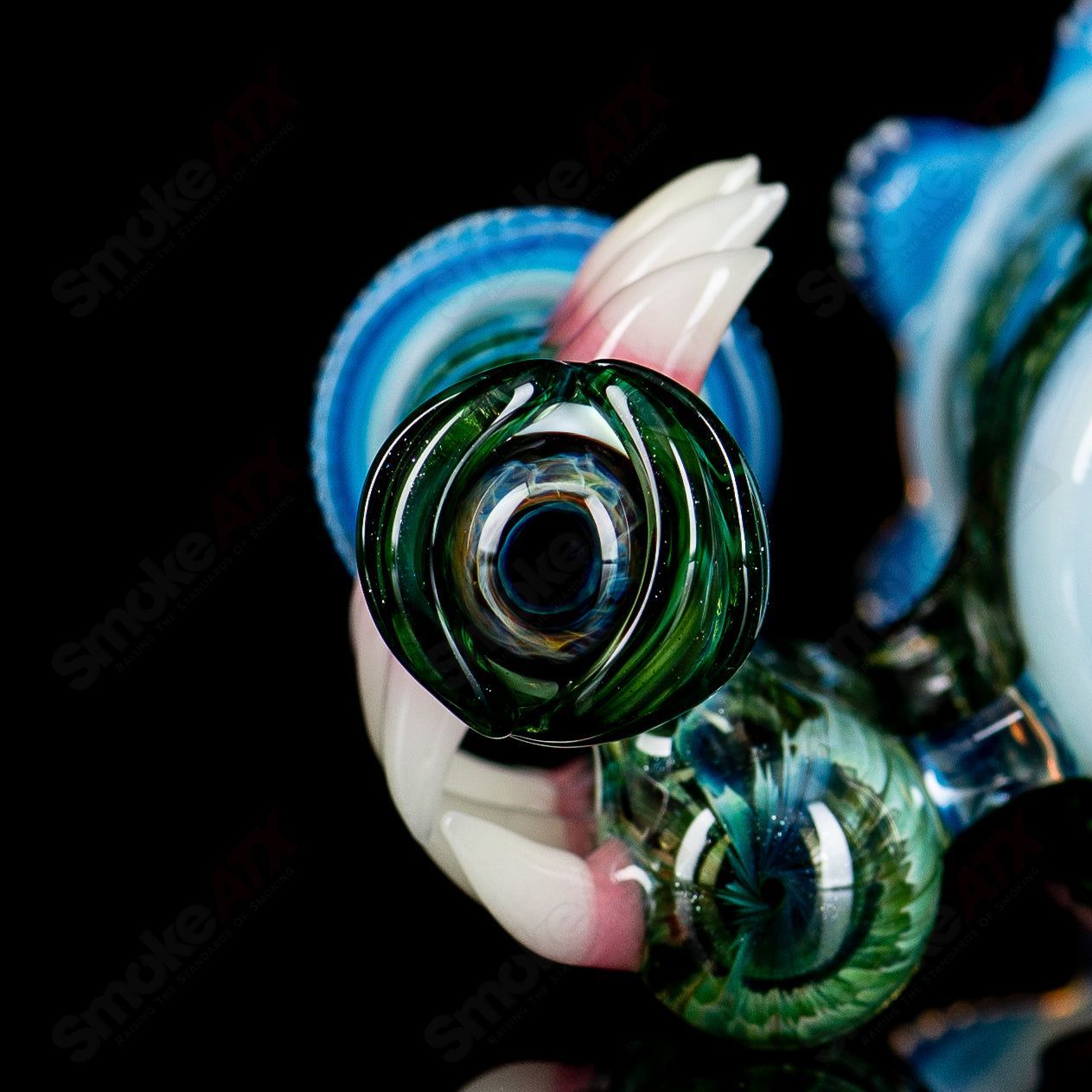SoL-45 Lace Sphere & Dry Catcher Set by Salt x SoL Glassworks - Smoke ATX 