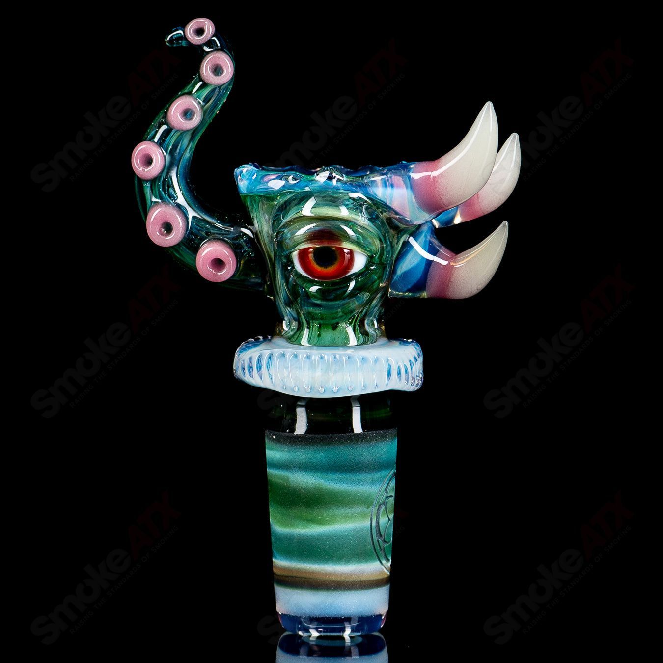 SoL-45 Lace Sphere & Dry Catcher Set by Salt x SoL Glassworks - Smoke ATX 