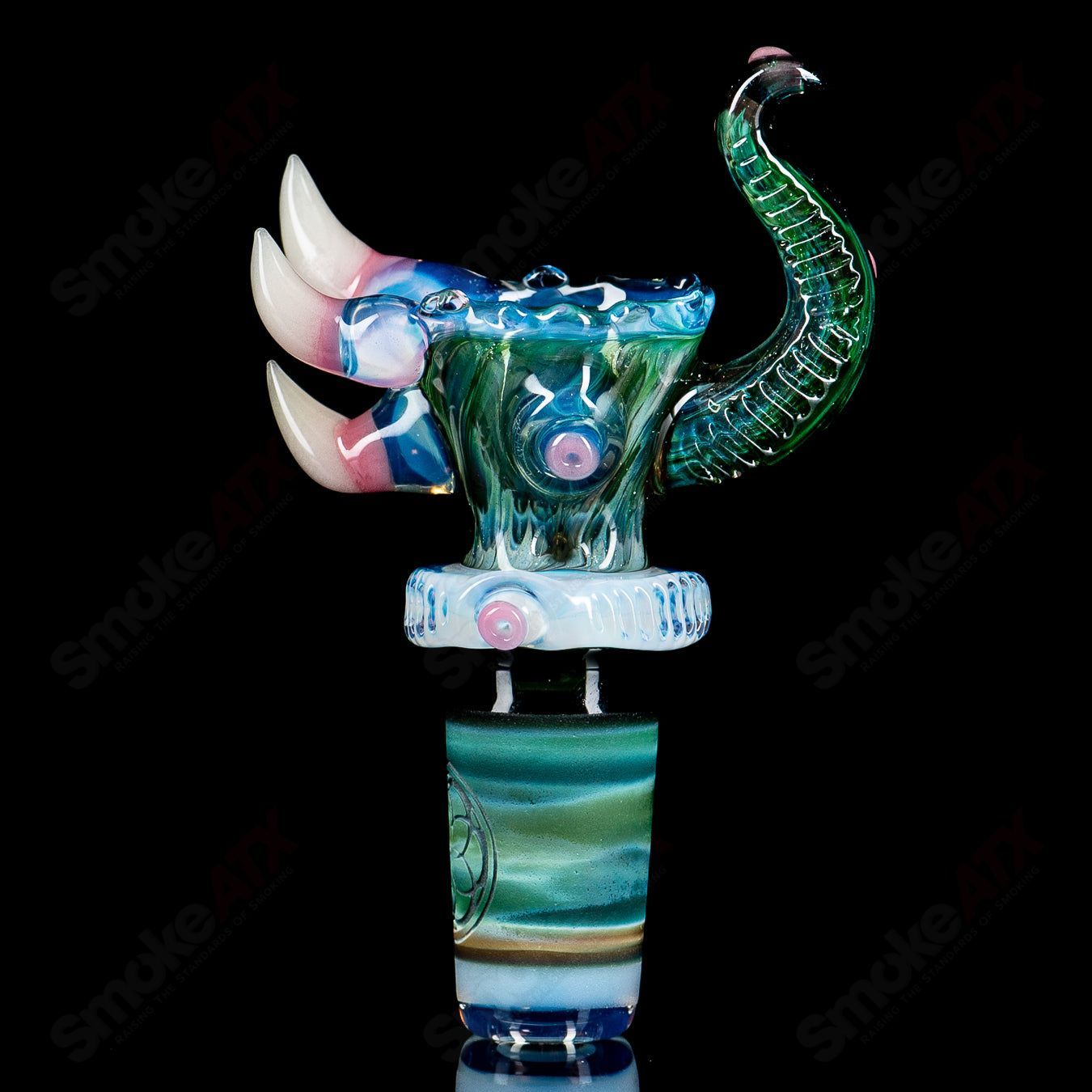 SoL-45 Lace Sphere & Dry Catcher Set by Salt x SoL Glassworks - Smoke ATX 