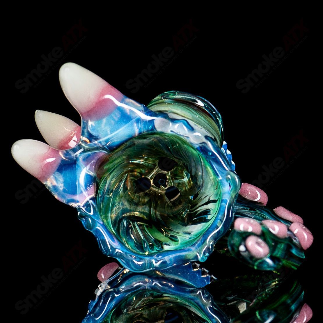 SoL-45 Lace Sphere & Dry Catcher Set by Salt x SoL Glassworks - Smoke ATX 
