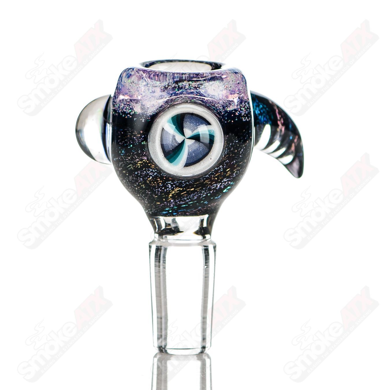 #5 14mm Color Worked Slide Bowl Jeremy from Oregon - Smoke ATX