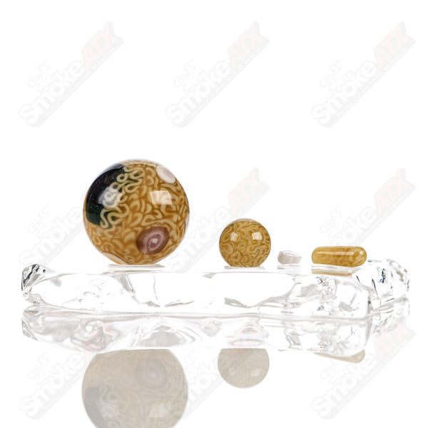 #1 Ramen Marble Cap Set Dojo Glass - Smoke ATX