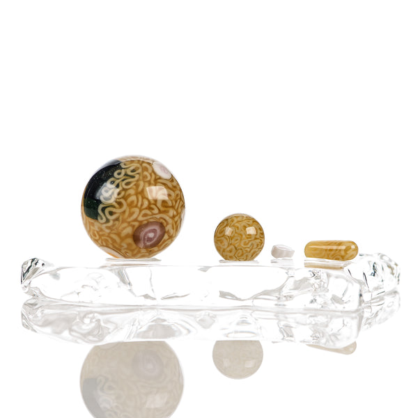 #1 Ramen Marble Cap Set Dojo Glass - Smoke ATX