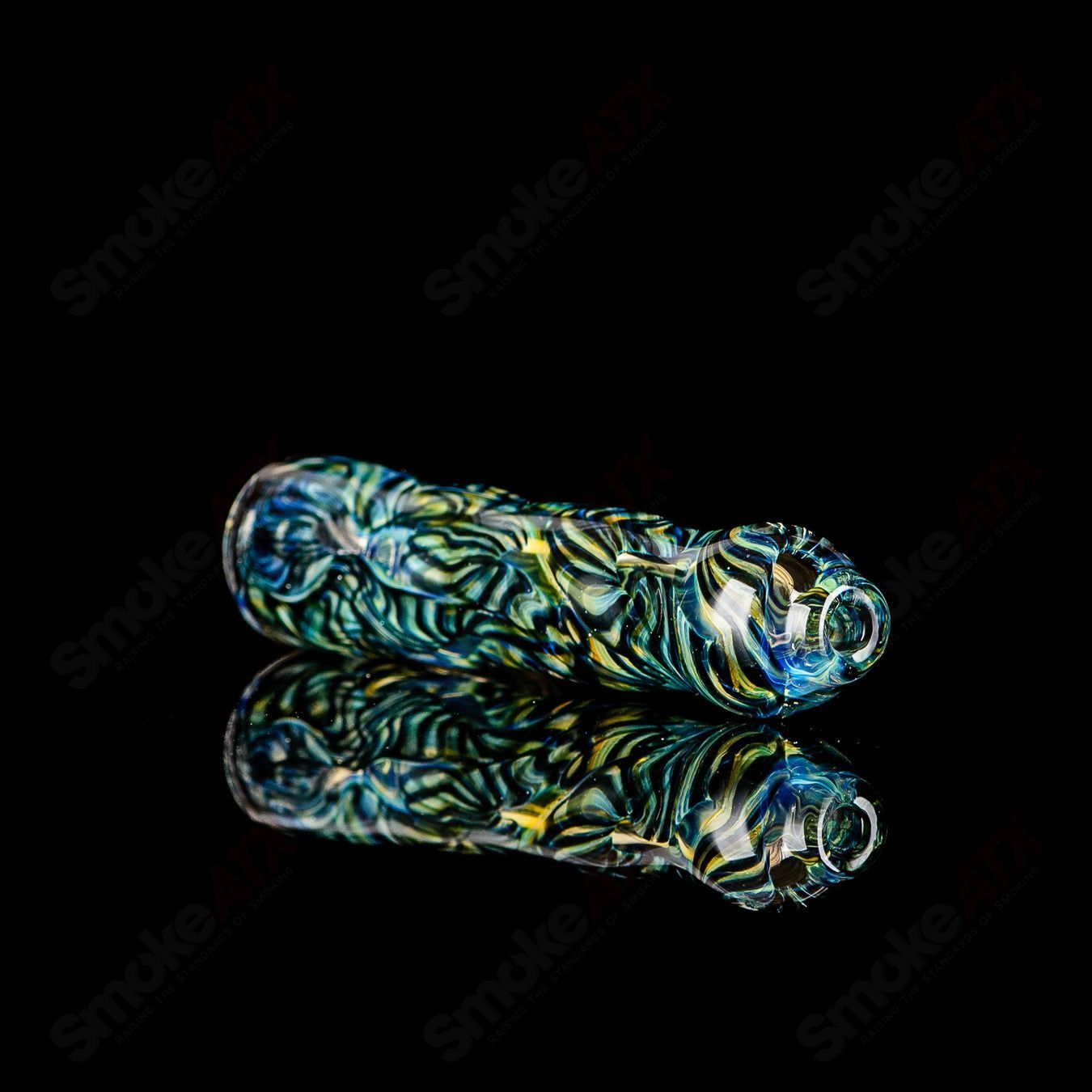 #14 I/O Worked Chillum Signed - JMK Glass - Smoke ATX