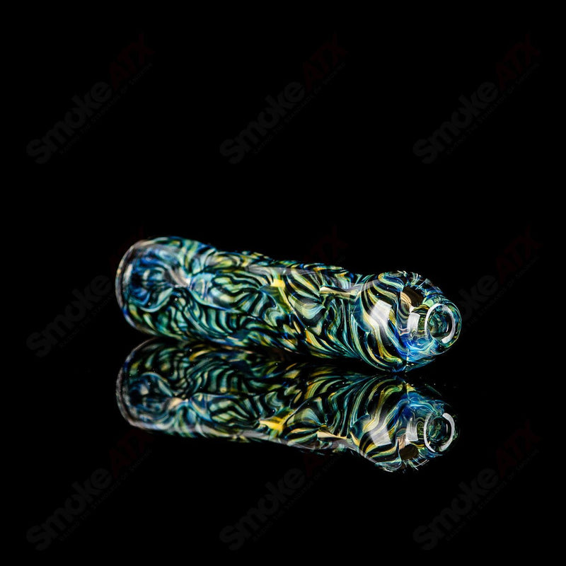 #14 I/O Worked Chillum Signed - JMK Glass