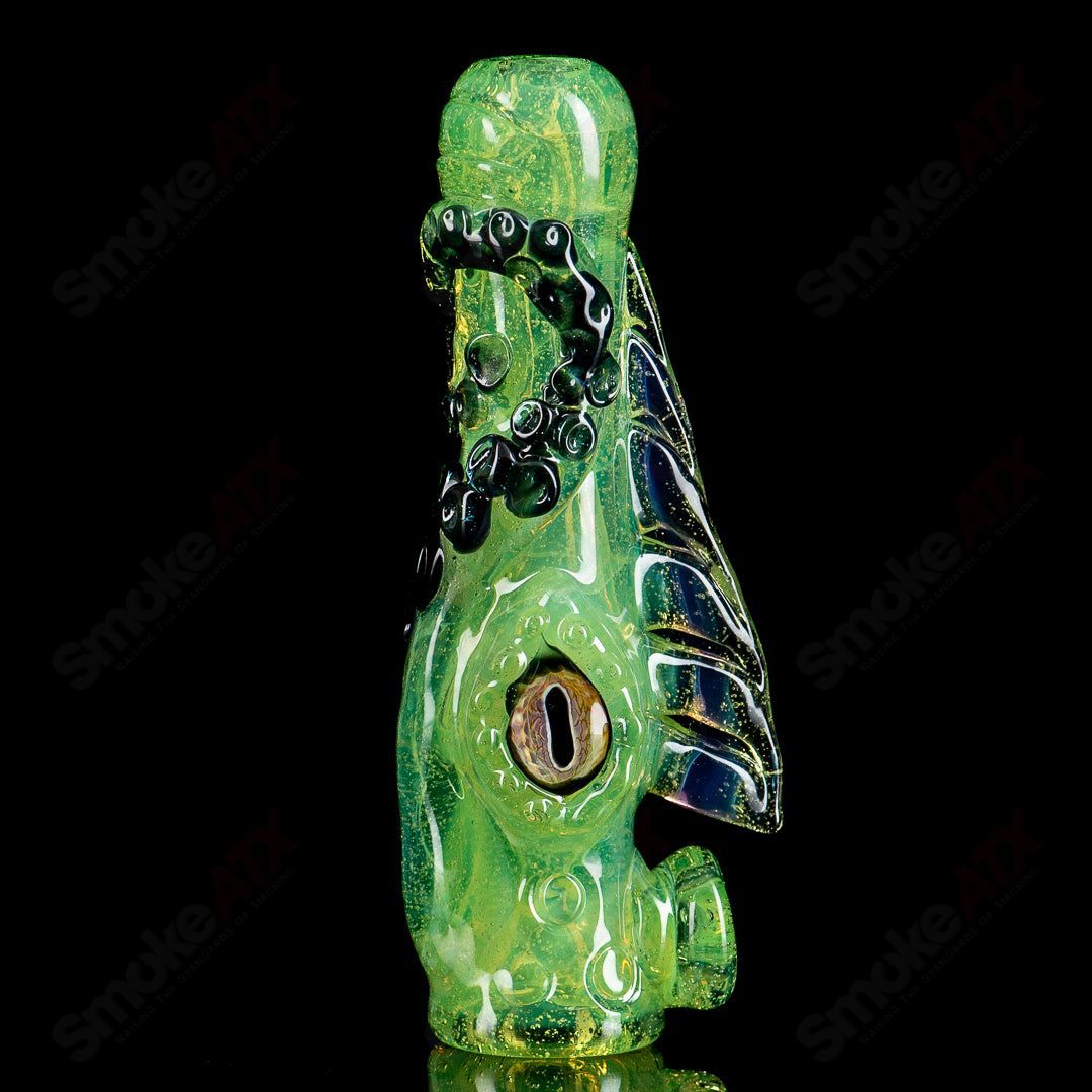 #1 Octopus Chillum by Mako Glass - Smoke ATX 