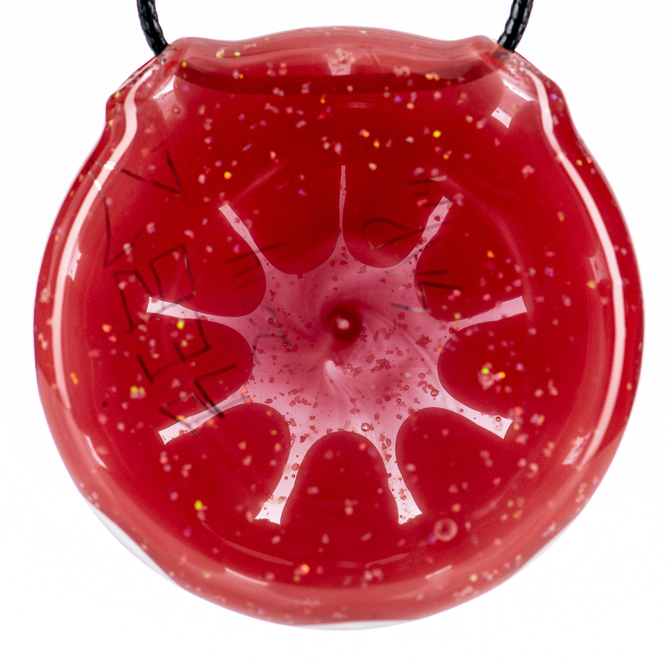 Red Dotstack Crushed Opal Pendant Rebelz X Sap