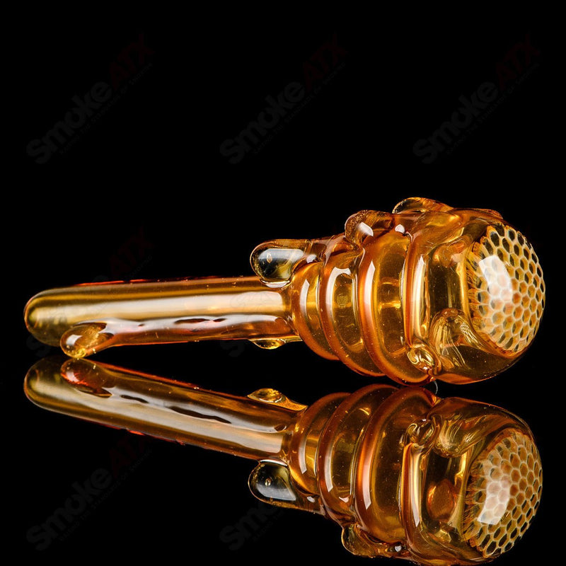 Beehive Honeycomb Spoon Hand Pipe Joe P Glass - Smoke ATX