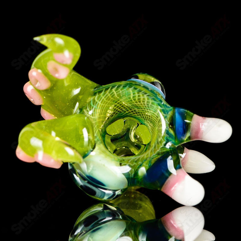 14mm 3-Hole Slide Dosa x Salt Glass - Smoke ATX