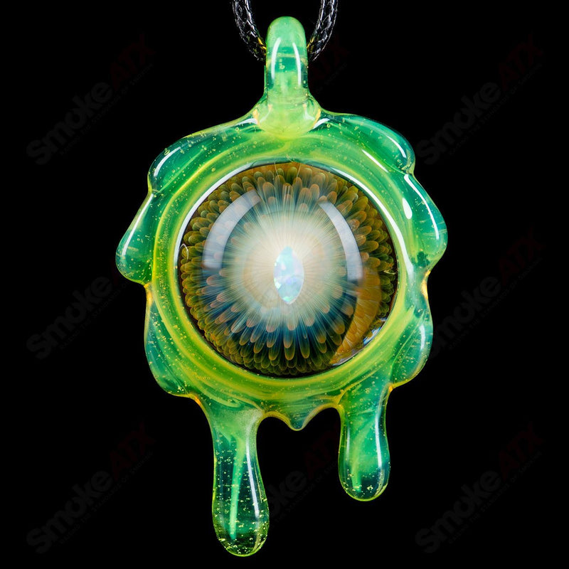 Slime Fume Opal Pendant by Daisuke Saito (Disk of Slop) - Smoke ATX