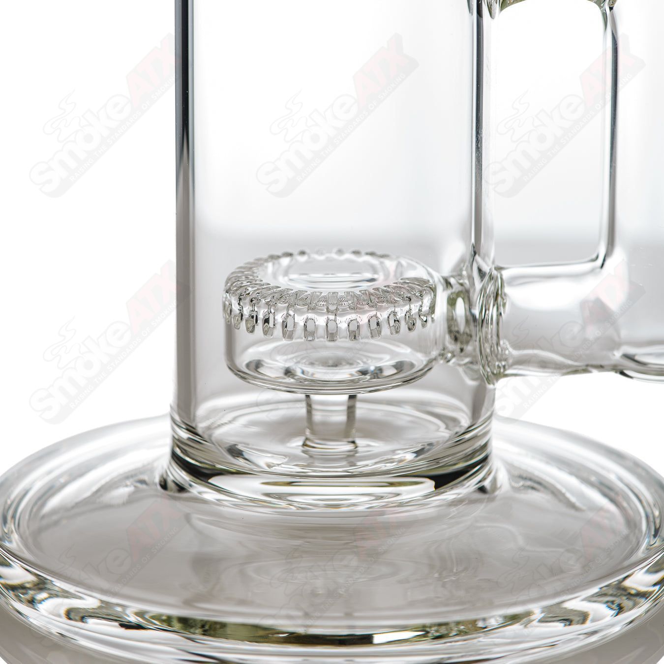 15in Clear Puck Perc Tube SPG - Smoke ATX