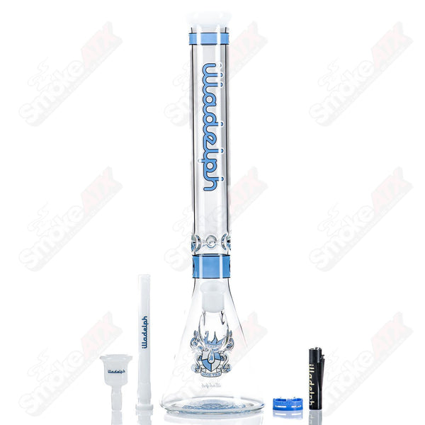 19" (Blue) Signature Series Medium Beaker Illadelph - Smoke ATX 
