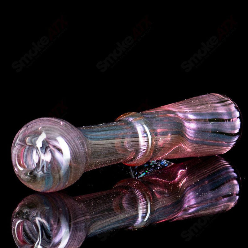 Pink w Crushed Opal Chillum by JMass - Smoke ATX 