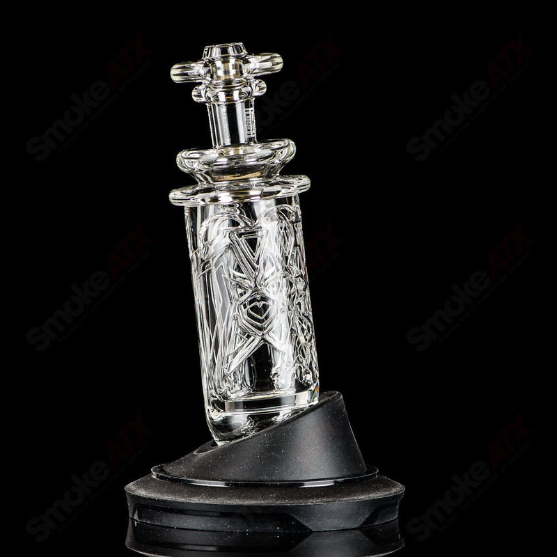 Clear Columnar (Shatter No.1) Peak Pro Top Avant Garde Glass - Smoke ATX