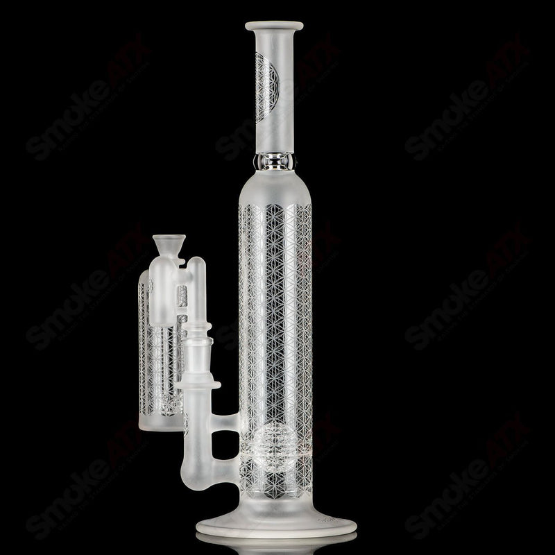 Sacred-G SoL50 Lace-Sphere SET (Matching Ash Catcher & Revelry Scout 17" Hard Case) SoL Glassworks - Smoke ATX