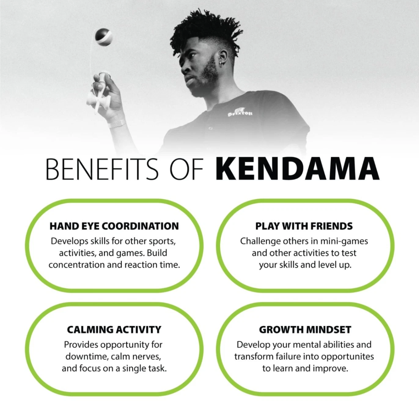 Home Team Prime Sport Stripe Sweets Kendama - Smoke ATX 