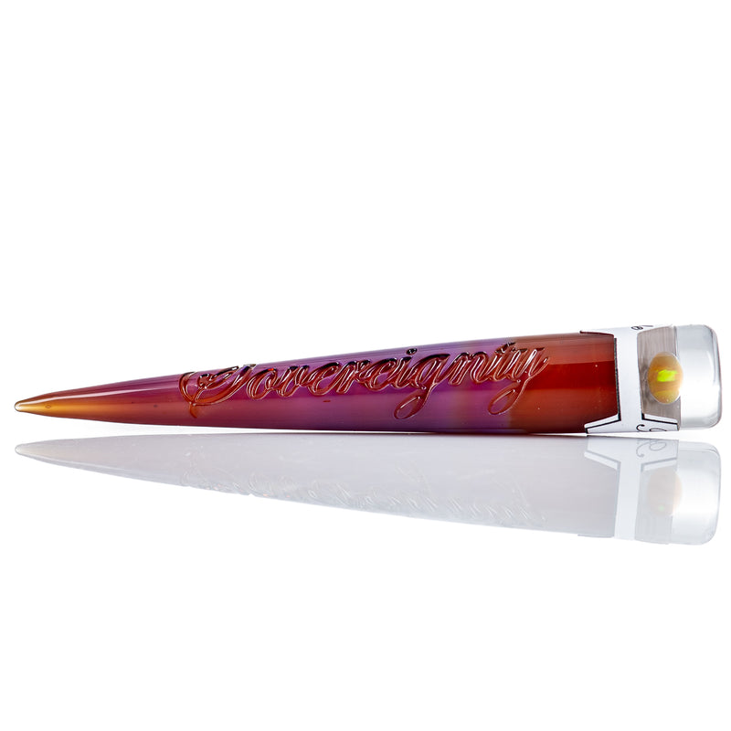 Opal Accent Spiral Poker Tool (Amber Purple X Lava) Sovereignty Glass - Smoke ATX