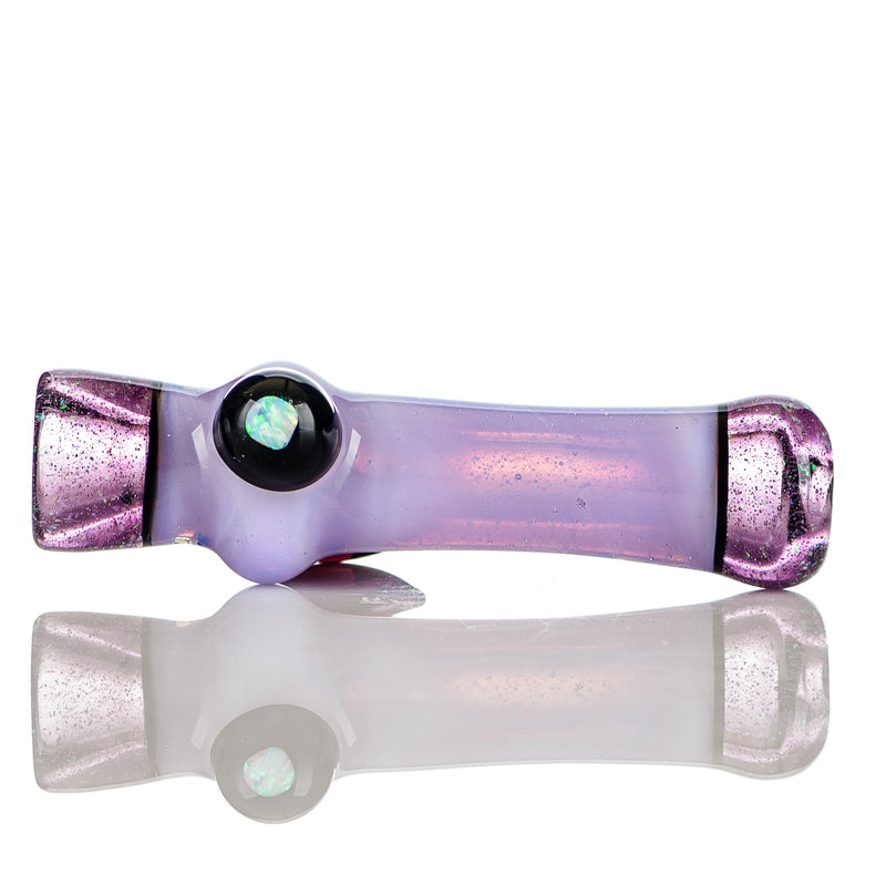Pink Slyme Chillum with Horn + Opal Accents Jeremy from Oregon - Smoke ATX