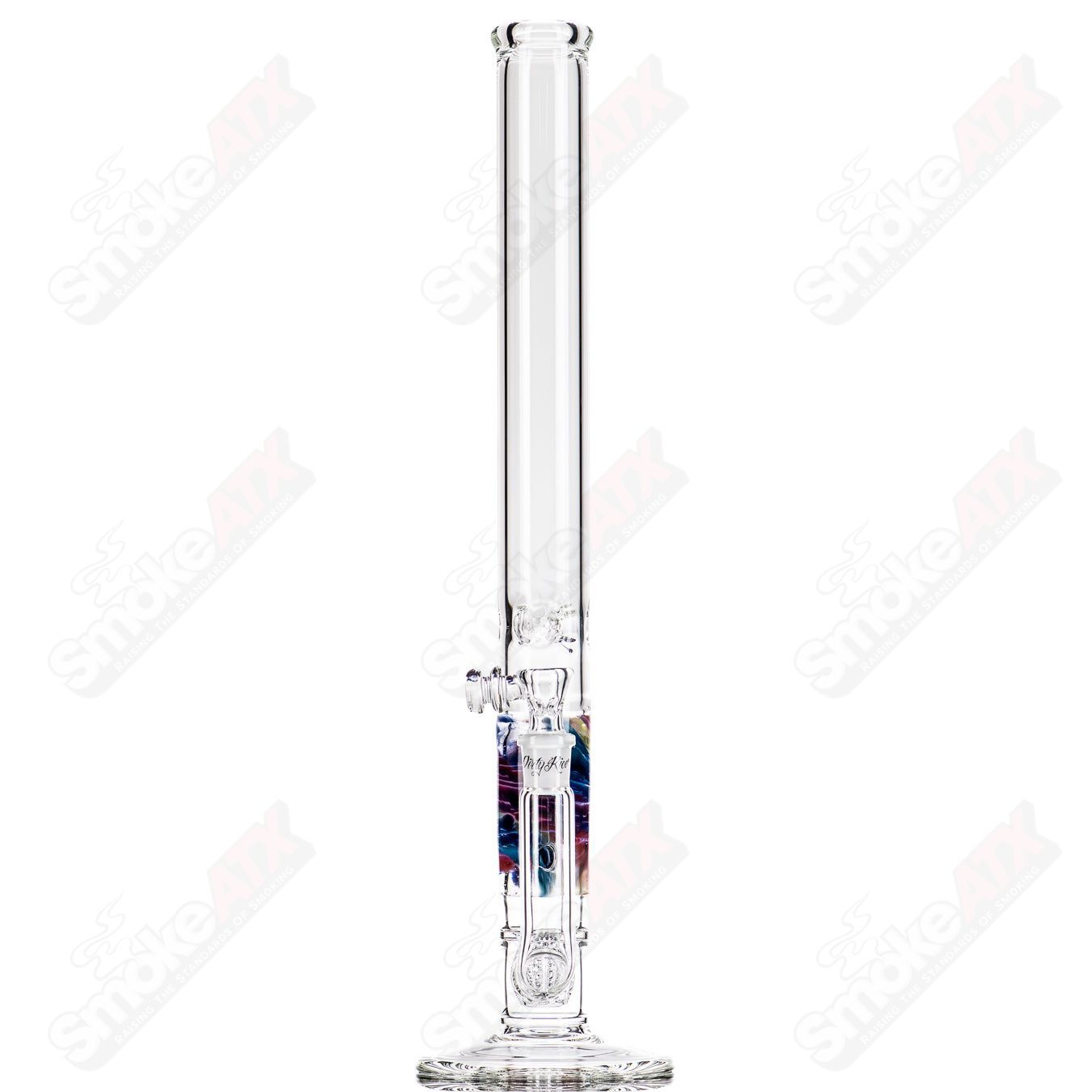 20" Rainbow  Fade Apolocoline Straight Tube w/14m Bowl by Dirty Rico Glass x Nobody Glass