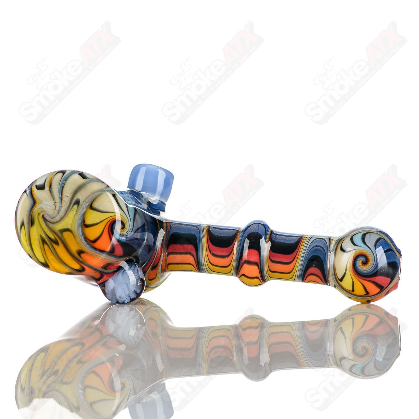 #1 Wig Wag Hammer Dry Pipe Katy Wright Glass - Smoke ATX