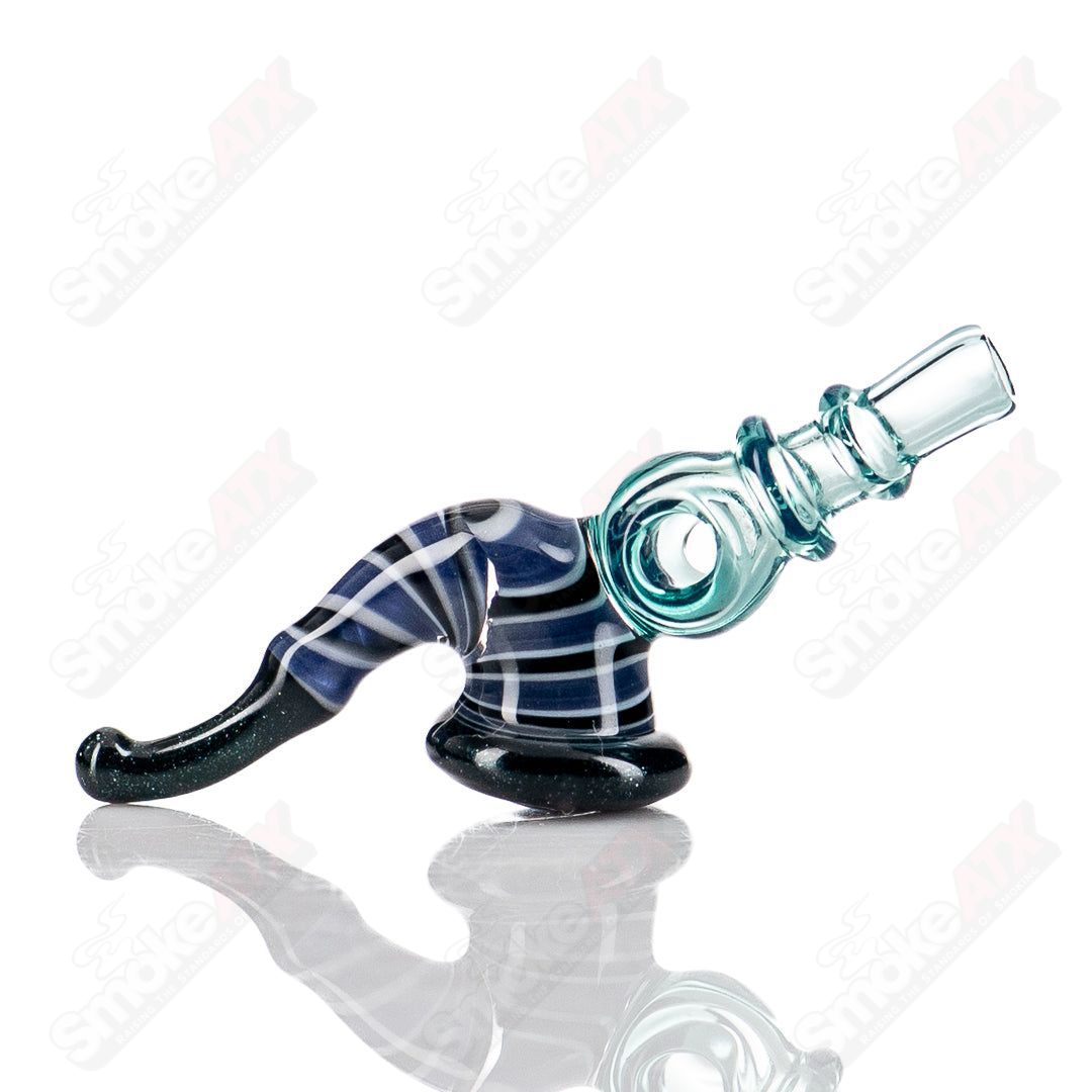 JMass 3DXL Sherlock toggle glass pipe featuring a distinctive design from the JMass x Chunk collaboration.