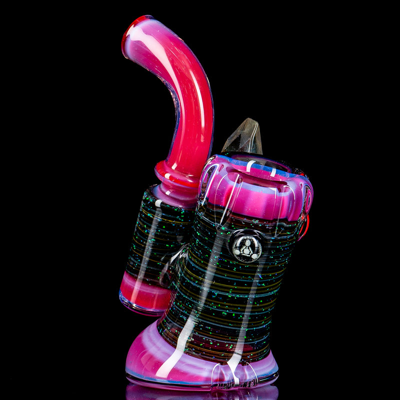 Carved Crushed Opal Dry Standup Lock w/ Faceted MIB by Rotational Science - Smoke ATX 