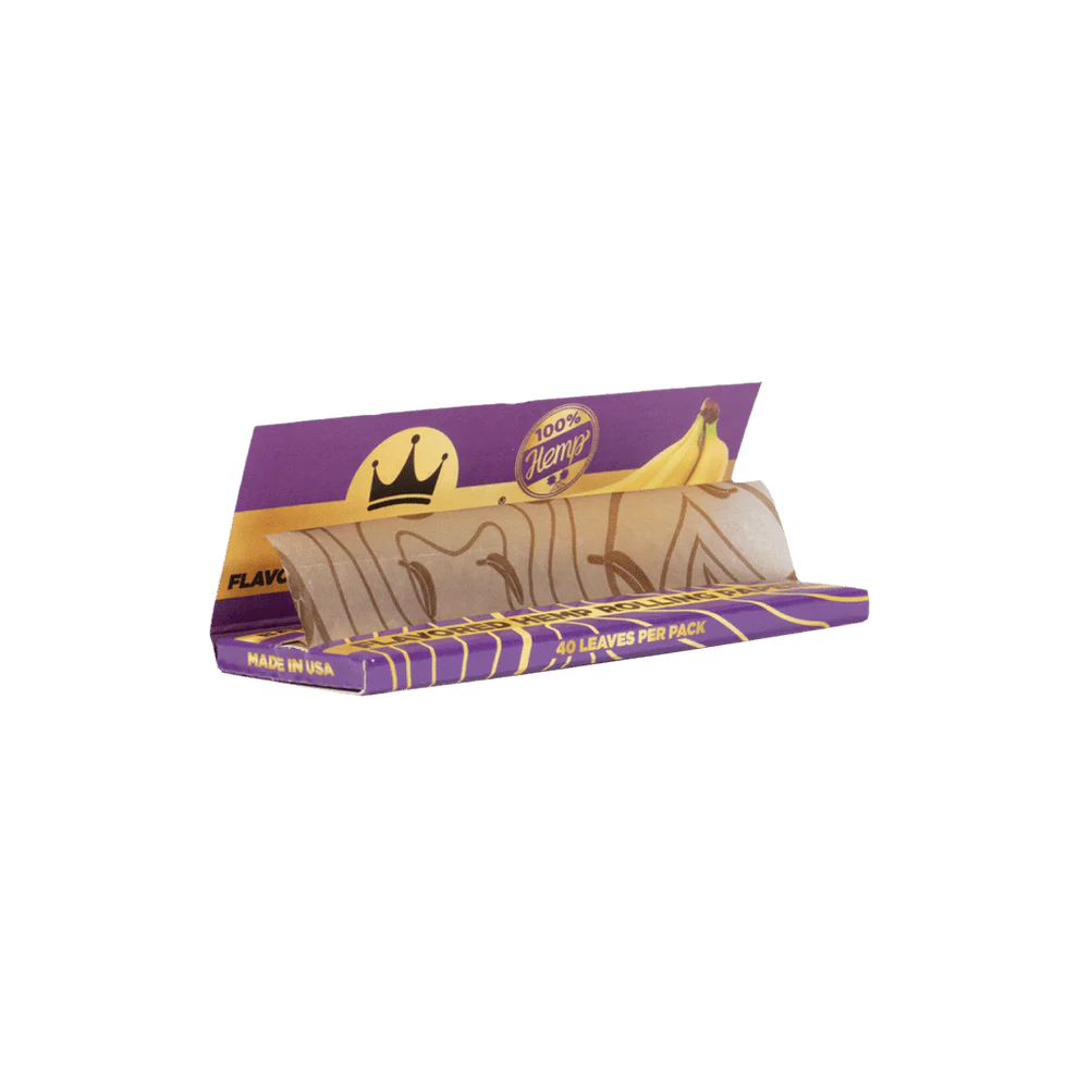 1 1/4 Banana Hemp Rolling Papers King Palm