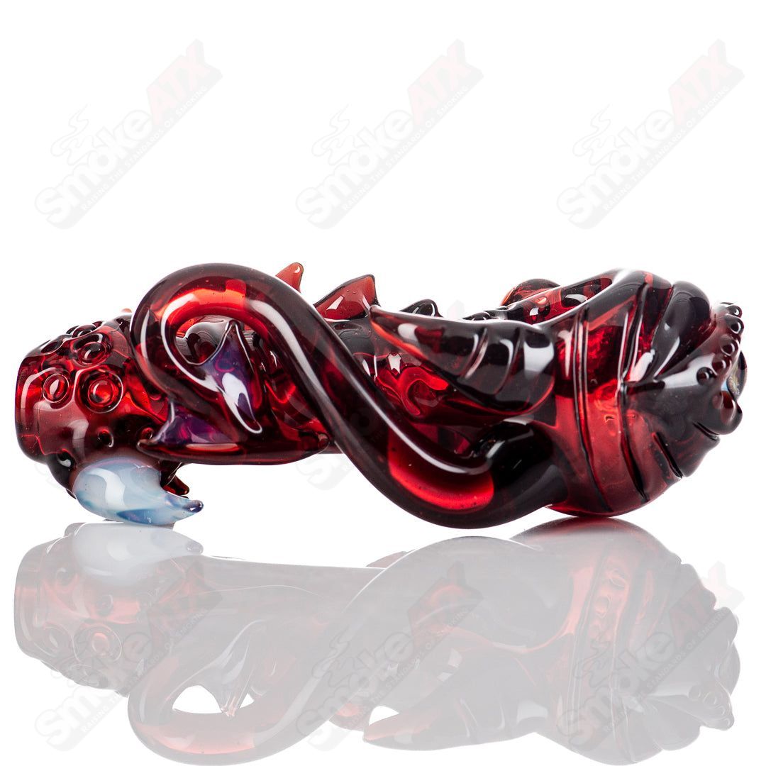 #5 Seamonster Spoon by Mako Glass - Smoke ATX 
