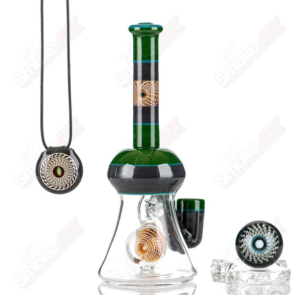 Tube + Pendant Marble Set Yunk Glass - Smoke ATX