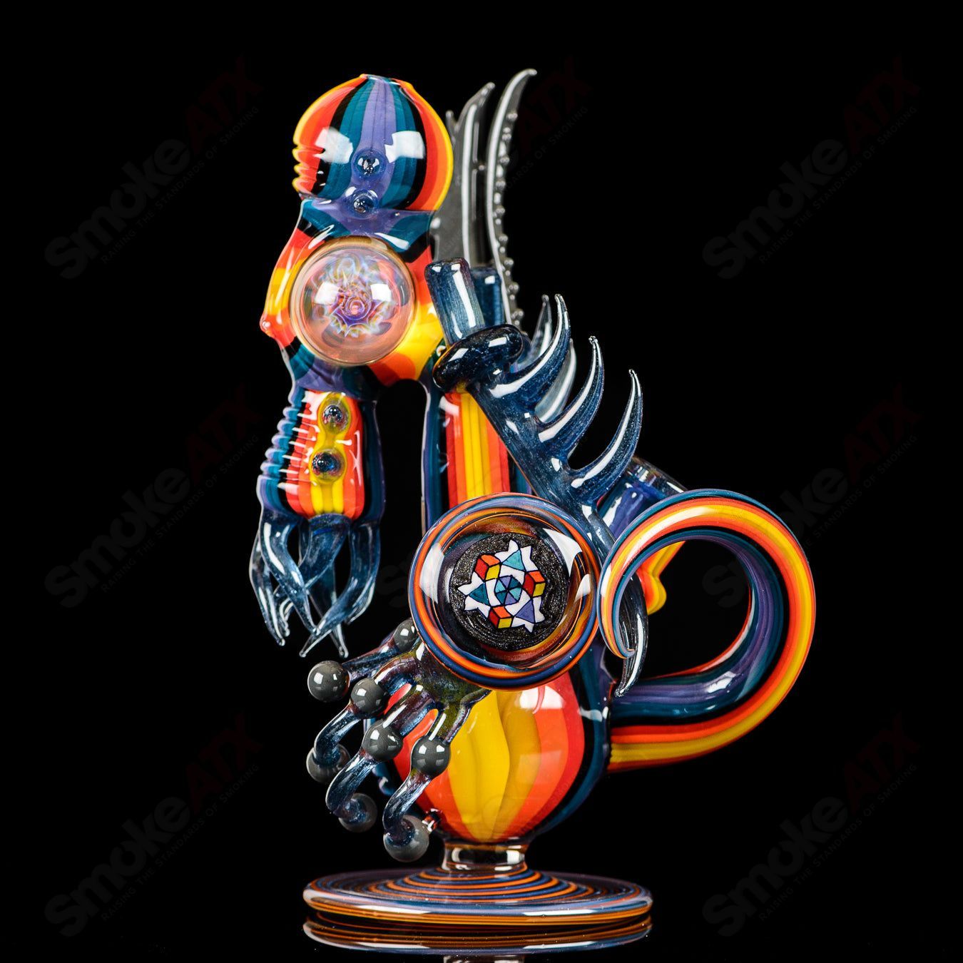 Alien Cthulhu Rig Freeek Glass - Smoke ATX