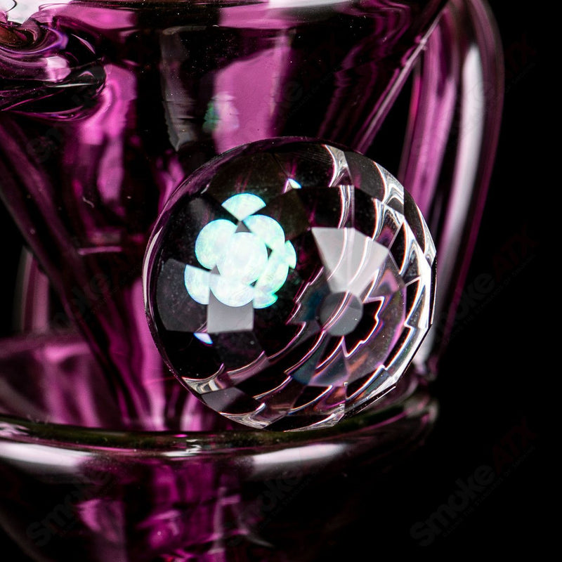 #2 Faceted Two & Through Full-Size Recycler w/ Opal by Captn Chronic