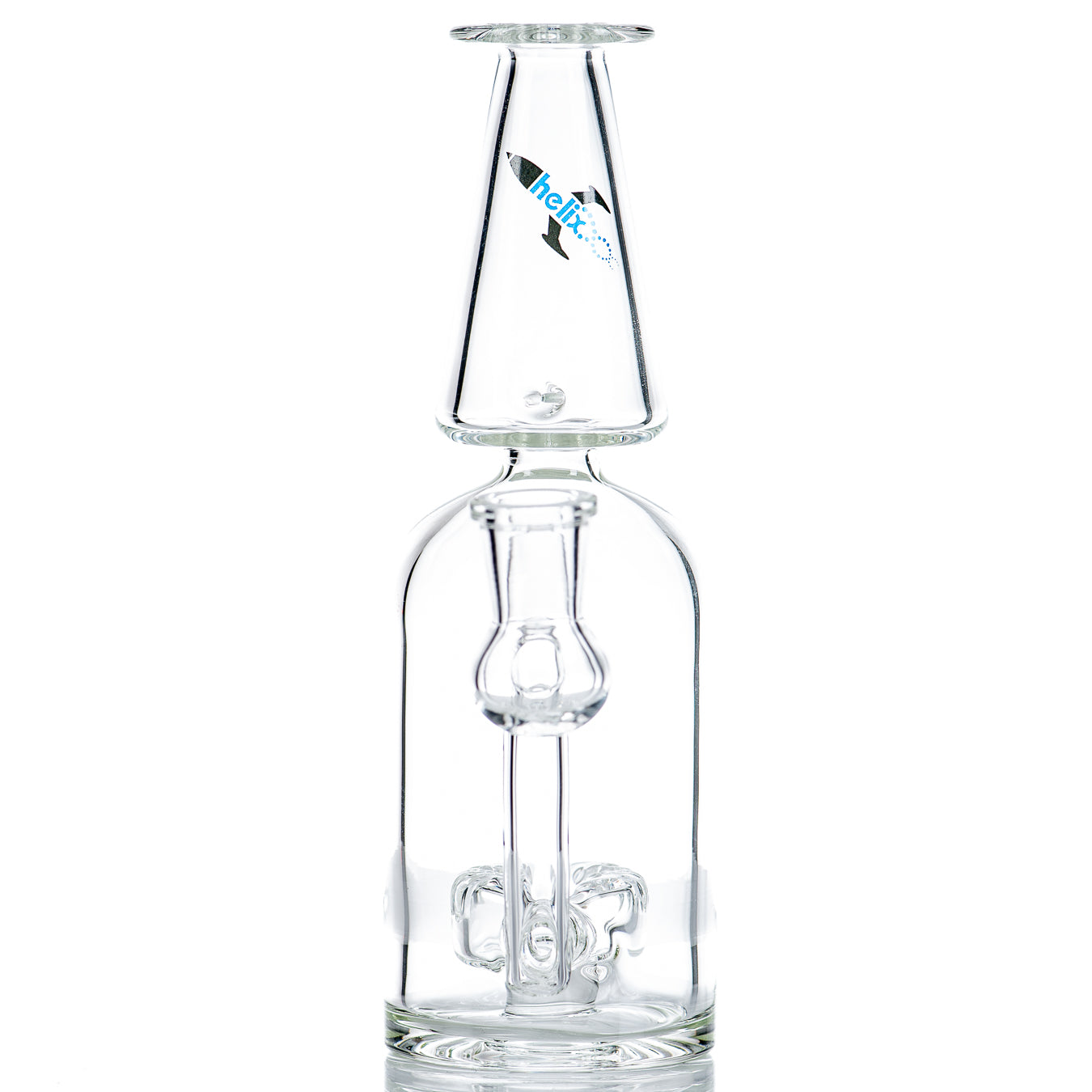 Blue Label Bottle Rocket Bubbler by American Helix - Smoke ATX 