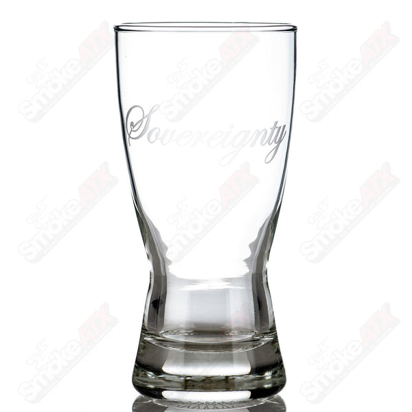 Etched Pilsner Glass Sovereignty - Smoke ATX