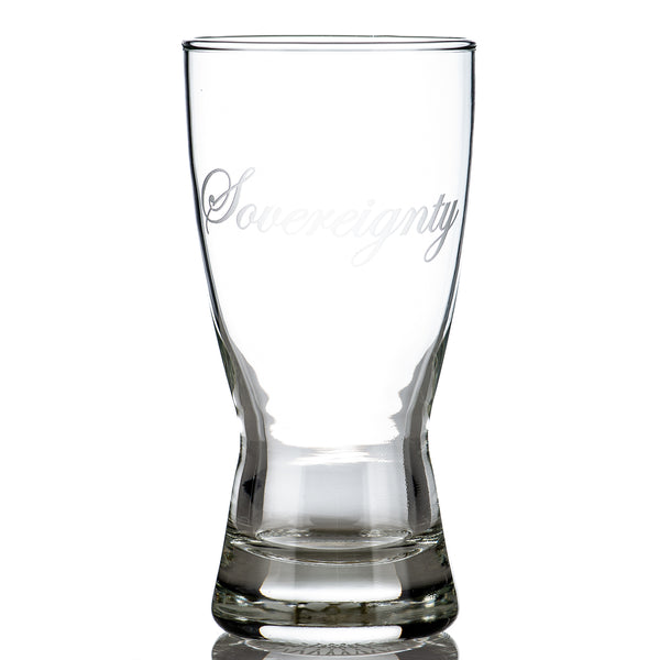Etched Pilsner Glass Sovereignty - Smoke ATX