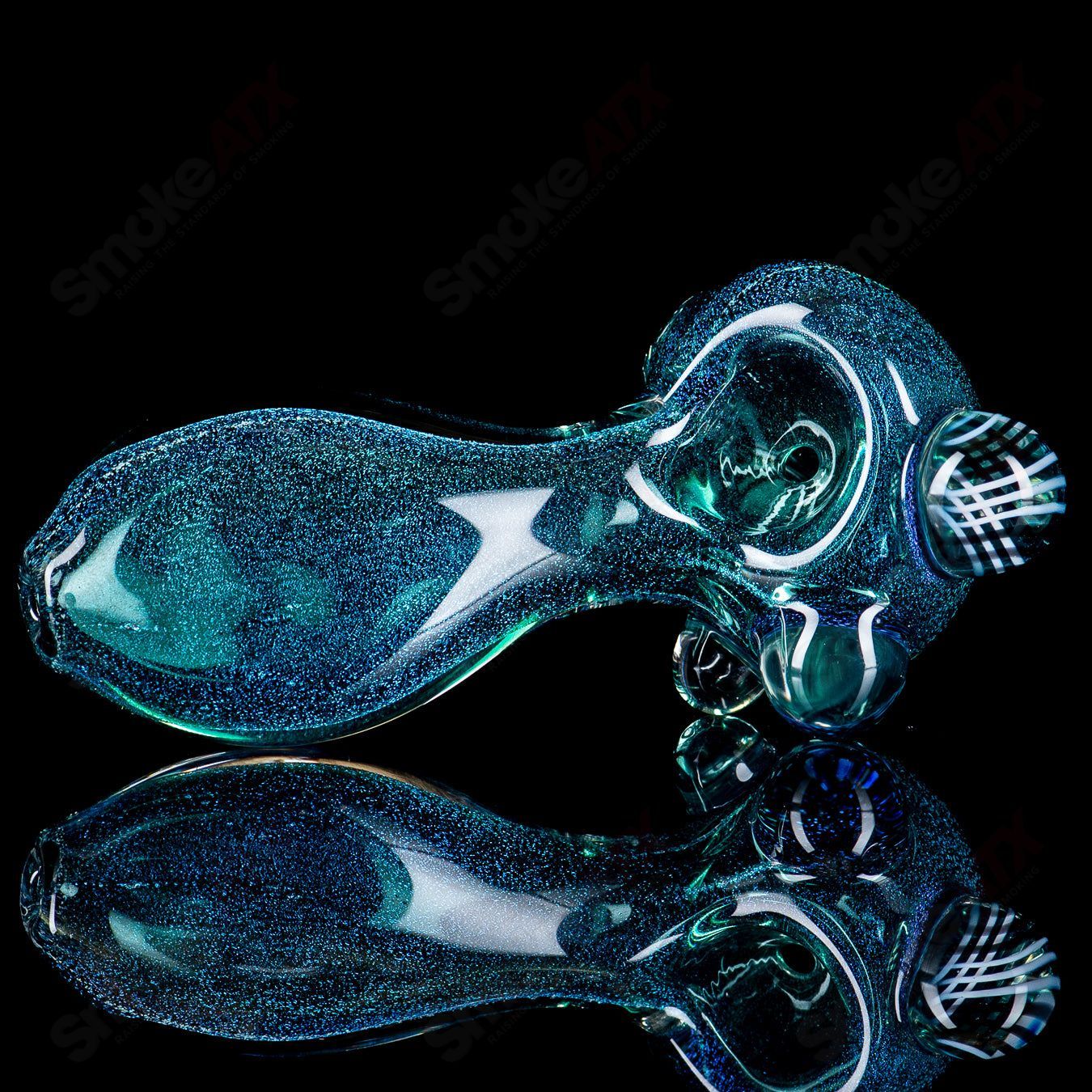 #4 Medium Dichro Spoon (Over Lake) by SPG - Smoke ATX