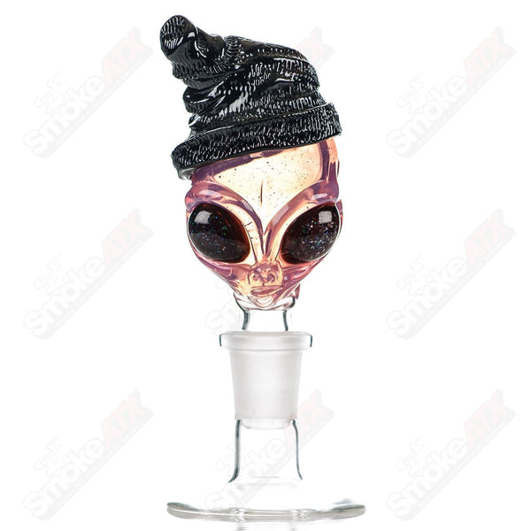 14mm Alien Bowl Slide Ghost Glass - Smoke ATX