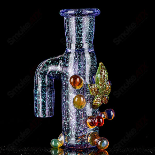 Purple Dichro Ash Catcher (UV Leaf) Mr. Gray - Smoke ATX