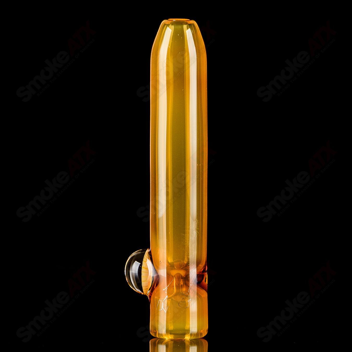 One Hitter Honeycomb & Bee Chillum Joe P Glass - Smoke ATX