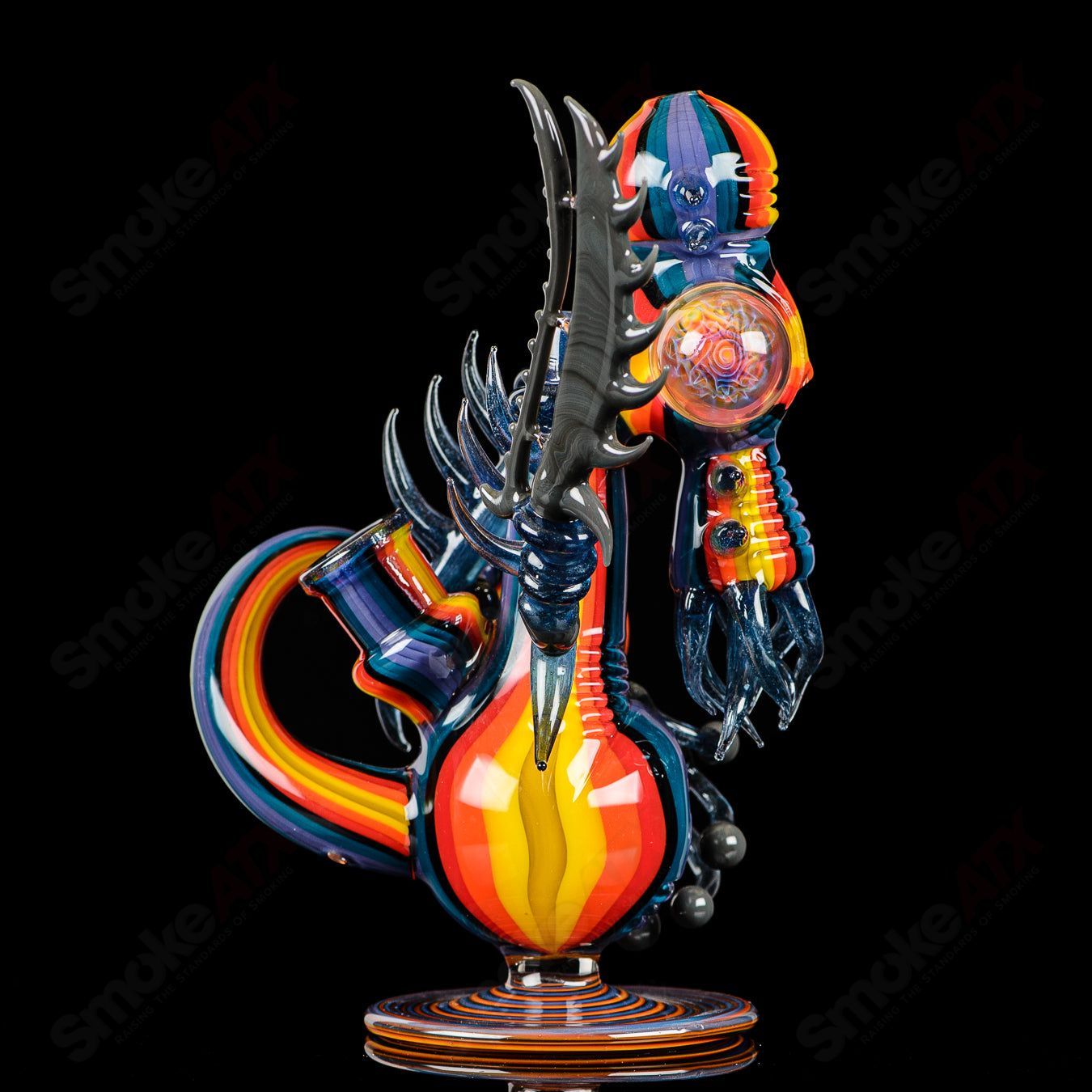Alien Cthulhu Rig Freeek Glass - Smoke ATX