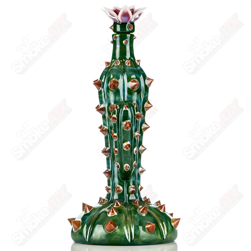 750ml Cactus Decanter w/ Flower Stopper Unparalleled Glass - Smoke ATX