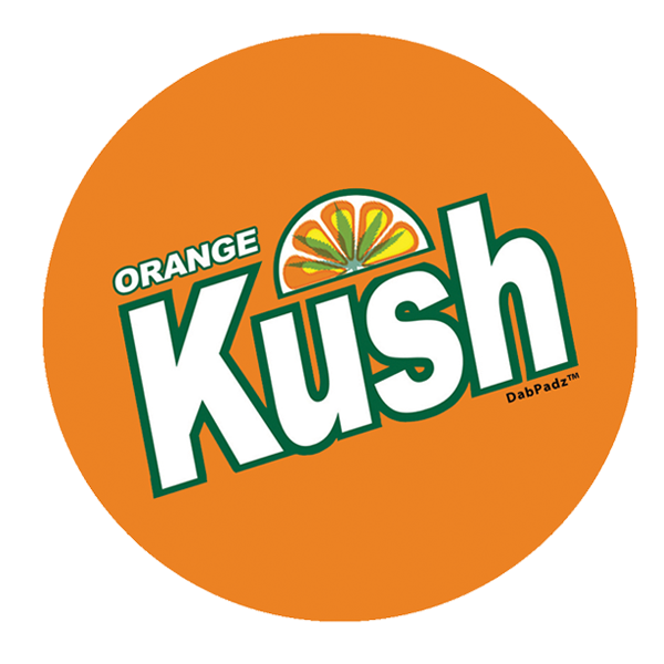 8in Orange Kush Fabric Dab Padz - Smoke ATX