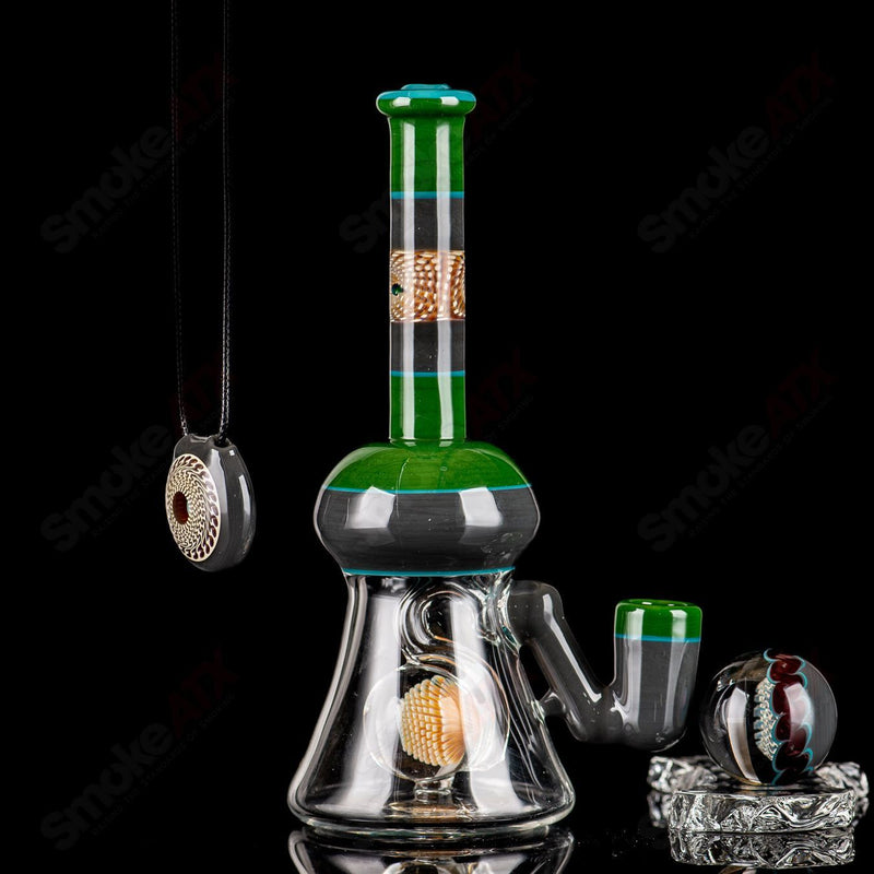 Tube + Pendant Marble Set Yunk Glass - Smoke ATX